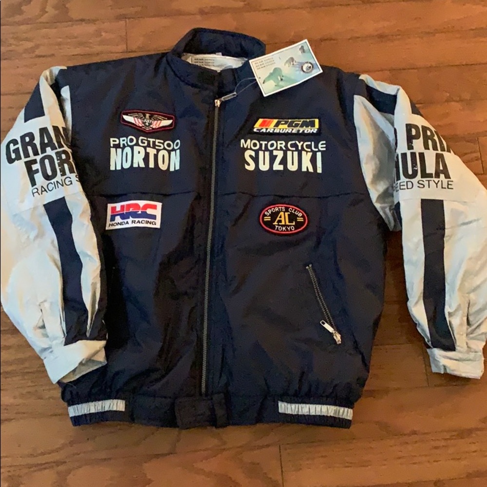SALE! Grand Prix Formula Motorcycle Bomber Jacket